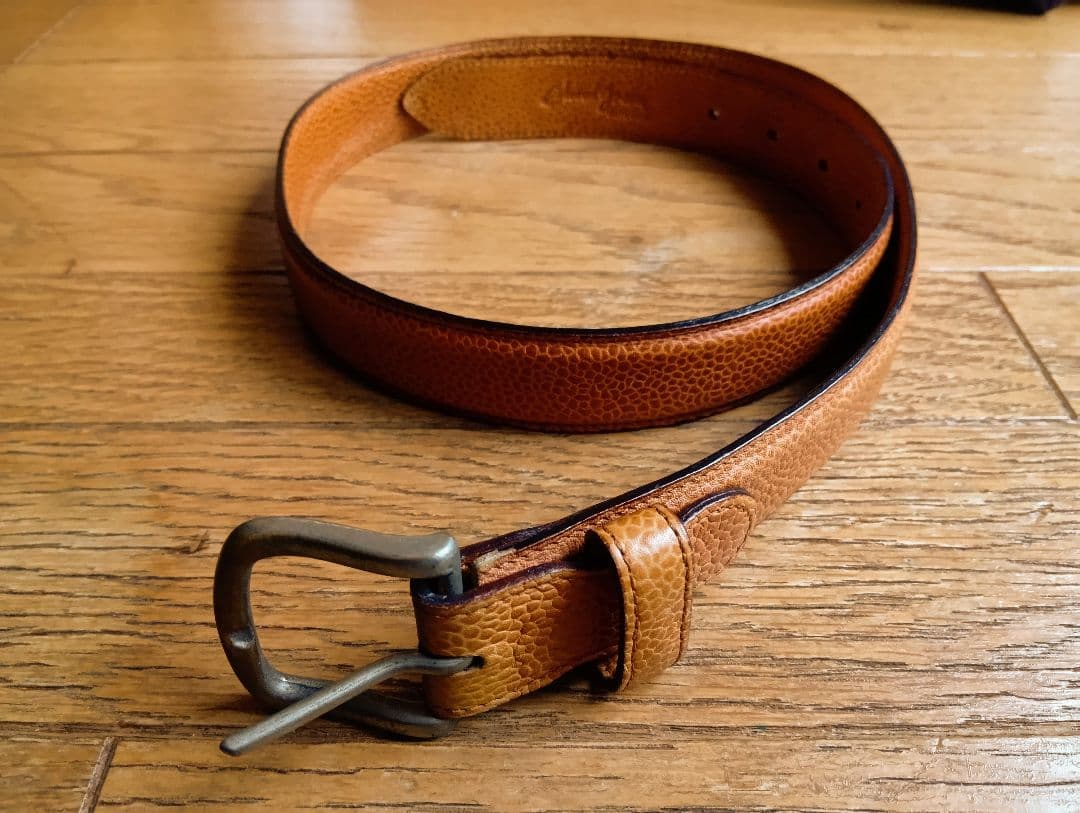 b*1様 エドワードグリーン製レザーベルト