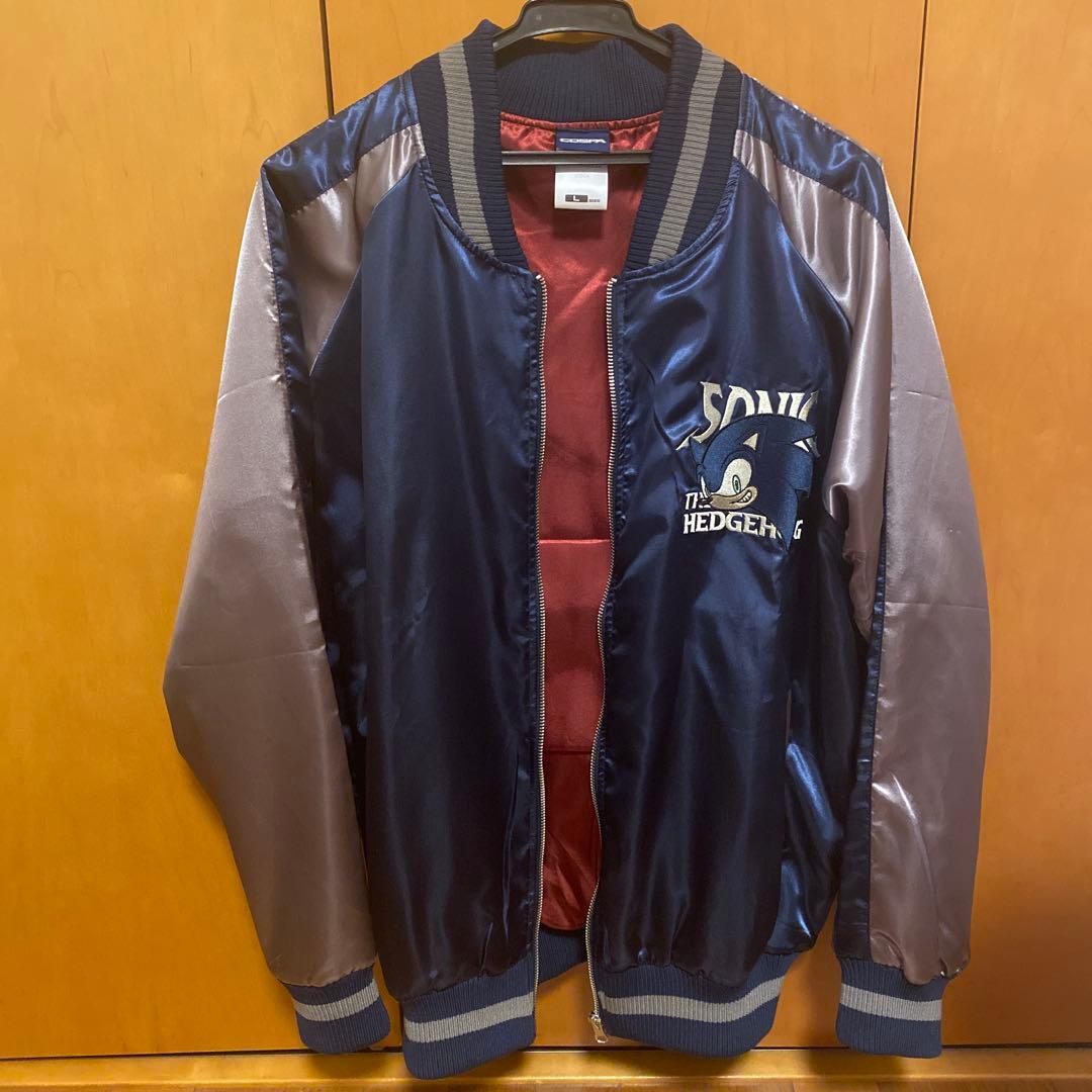 ★値下げ　コスパCOSPA　ソニック・ザ・ヘッジホッグ スカジャン Ｌ