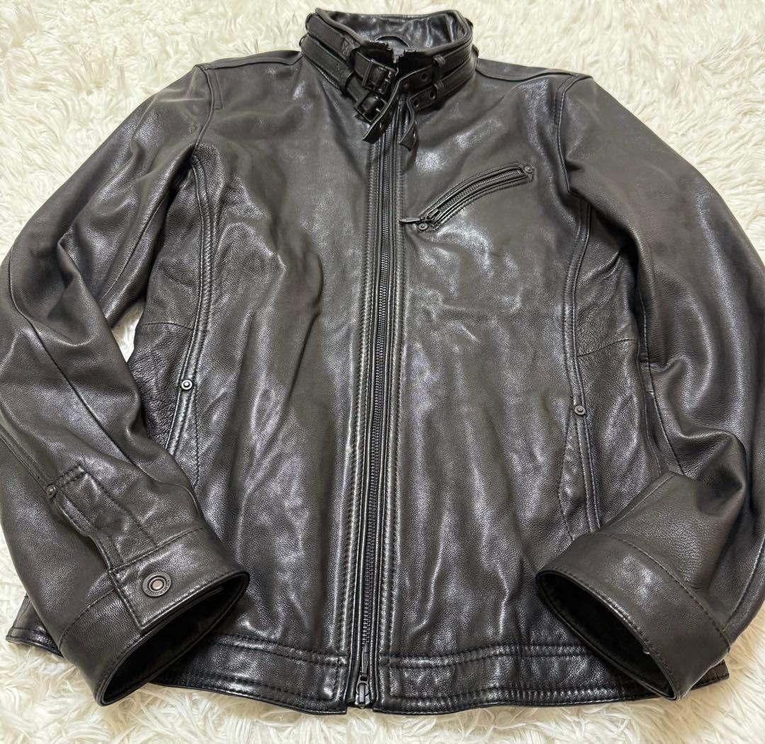 極美品】NICOLE CLUB FOR MEN レザーライダースジャケット - メルカリ