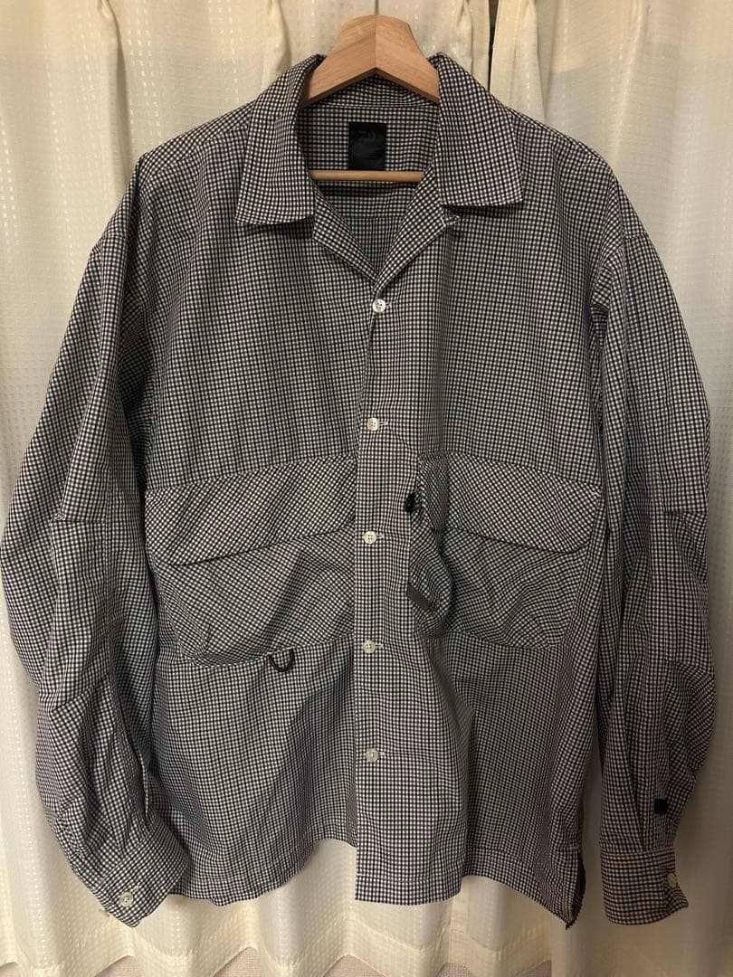 22AW XL ダイワピア テックニューアングラーズオープンギンガム 長袖シャツ