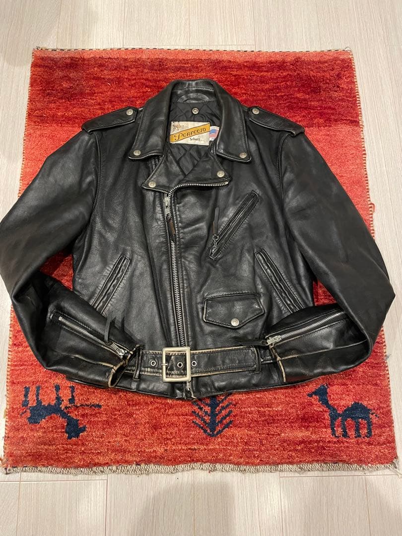 Schott NYC Perfecto ダブルライダースジャケット 38