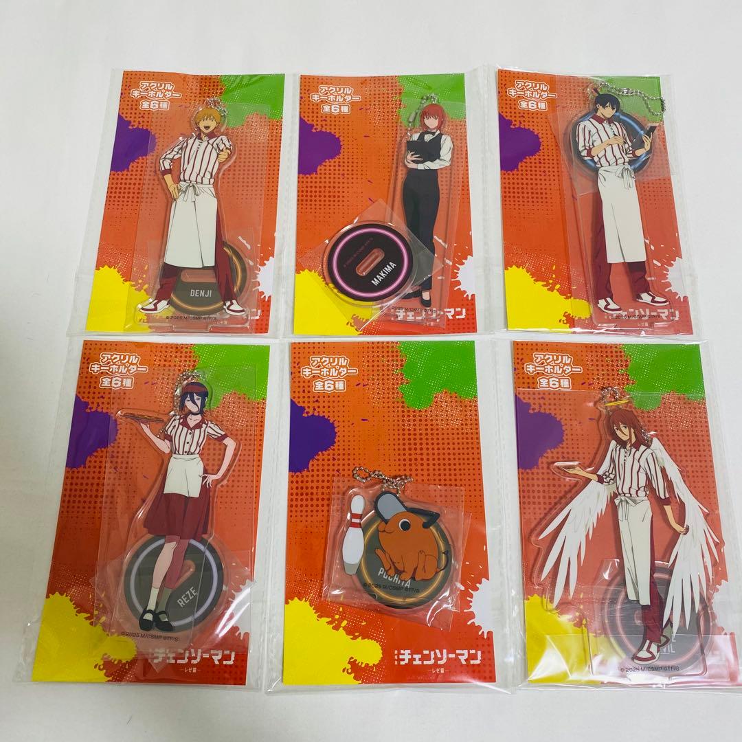 未開封 6点セット ラウンドワン限定 チェンソーマン　アクリルキーホルダー ✦・┈┈┈┈┈┈┈┈・✦ 2026.1.10 (Sat.) START #劇場版チェンソー