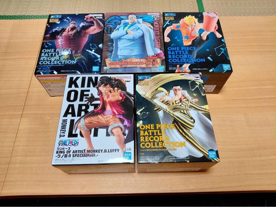 ワンピース プライズ箱フィギュア まとめ売り 5点 新品未開封】ワンピース フィギュア 5点+2点まとめ売り おまけ付き