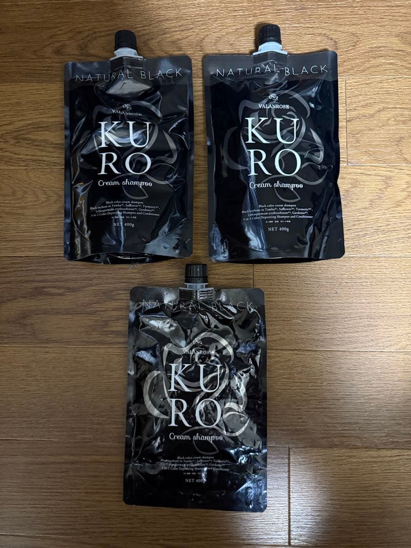 新品　VALANROSE　KUROクリームシャンプー　２個　ブラック　おまけ付