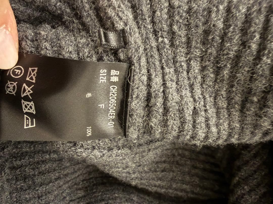 今季完売品☆美品 Chaos カオス リズニット リブ編みタートルネック