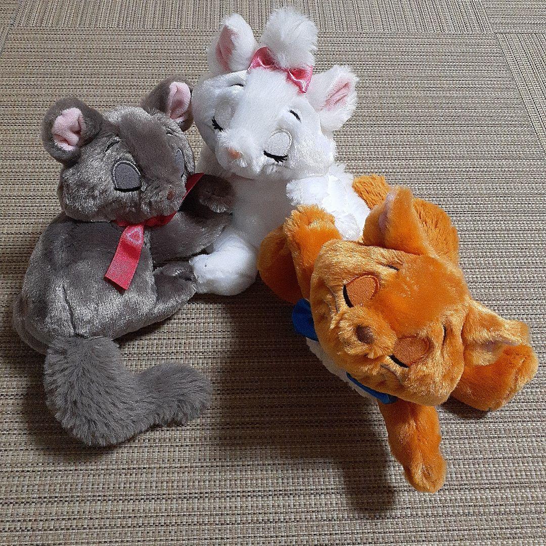 【公式】マリー ベルリオーズ トゥルーズ ぬいぐるみ おしゃれキャット３点セット 猫の日に合わせて「おしゃれキャット」マリー、ベルリオーズ