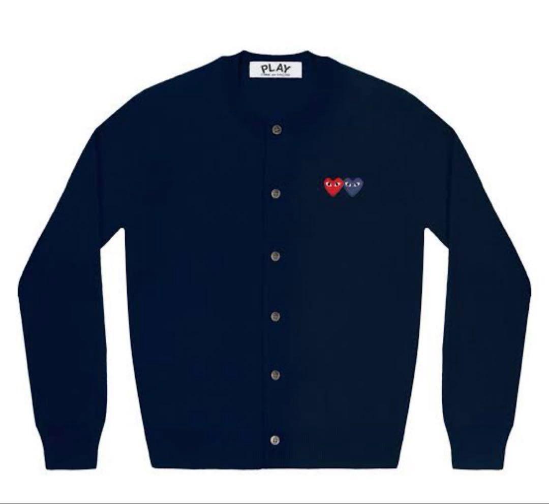 PLAY COMME des GARCONS ハートワッペン　カーディガン