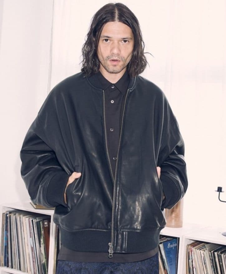 アダムパテック ゴートレザージャケット MA1 本革 山羊革