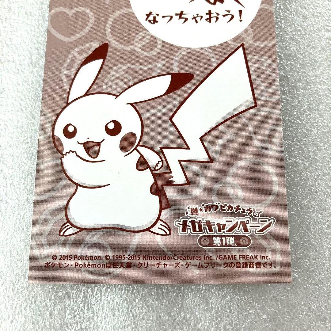 ポケモンセンター ポンチョを着たピカチュウ 名刺カード メガ
