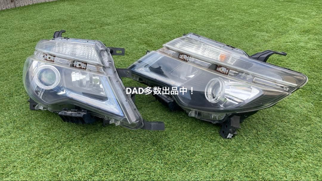 セレナ C26 後期 シーケンシャル イカリング ヘッドライト ハロゲンベース