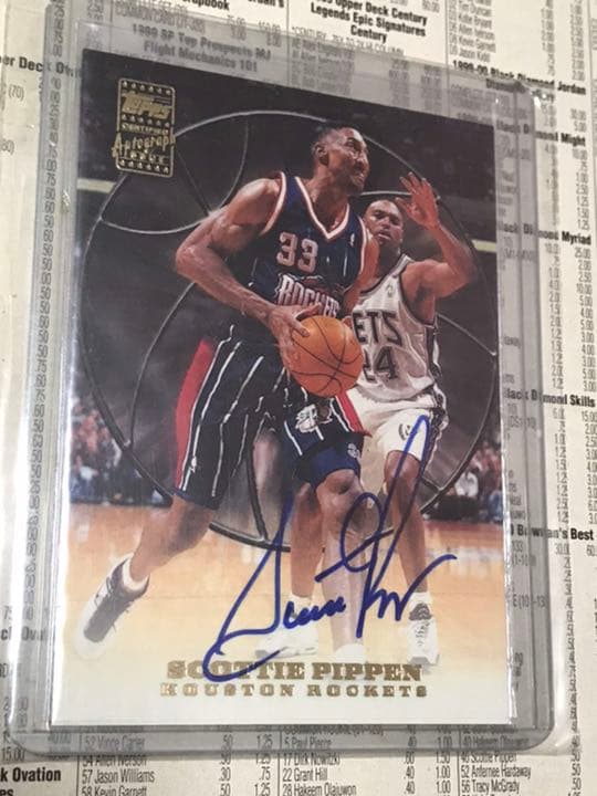 scottie pippen AUTO サイン　ピッペン　　TOPPS