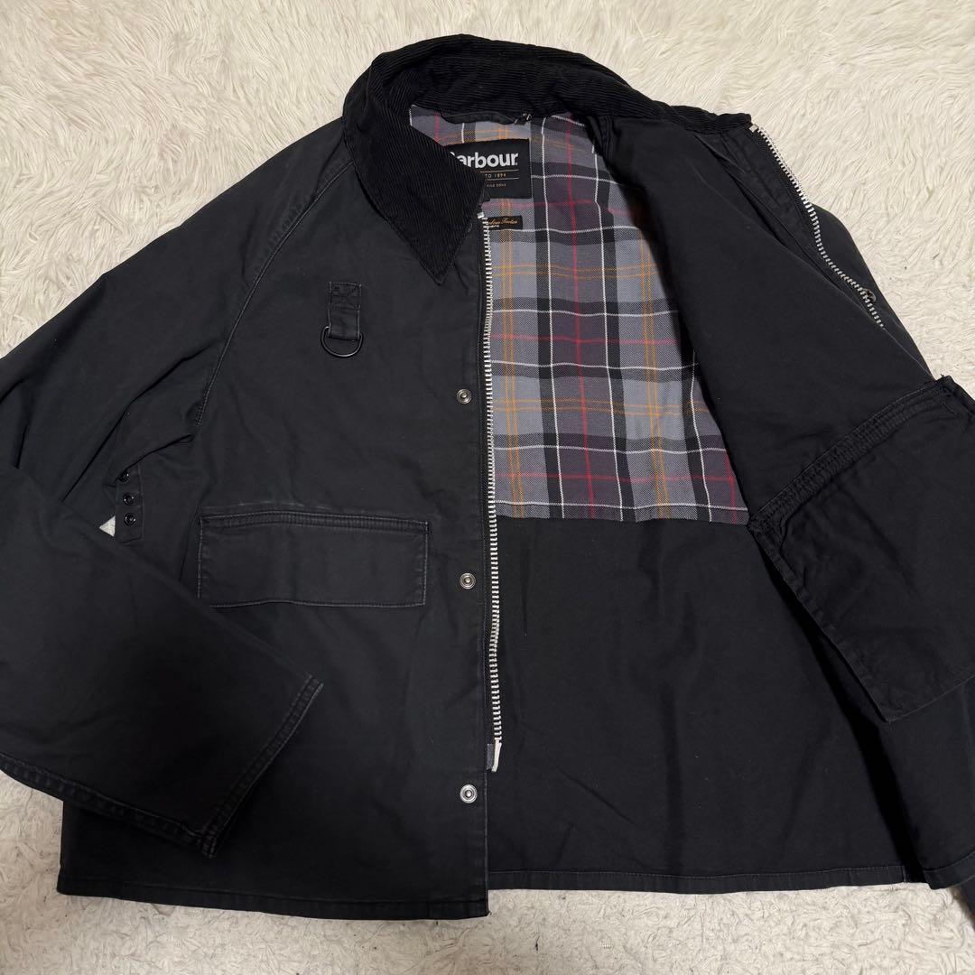 25年製極美品　バブアー　スペイ　ウォッシュド加工　ハンティングジャケット　黒