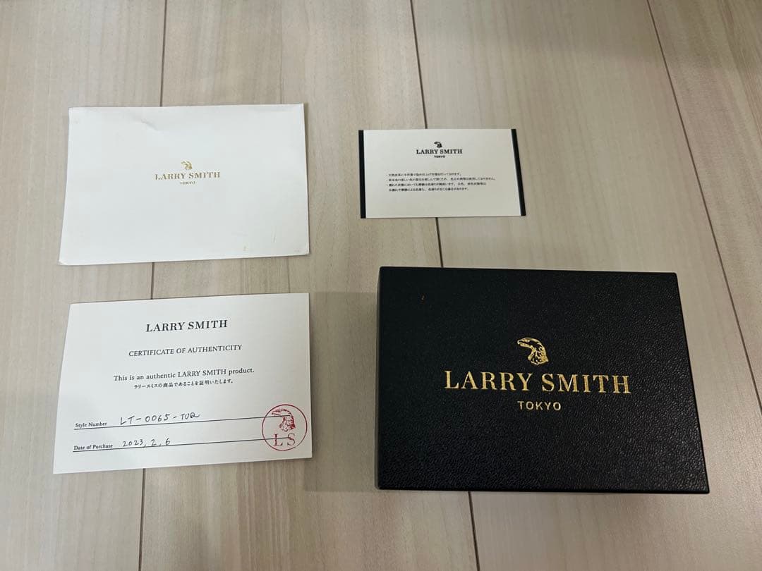 ラリースミス ターコイズ コインケース 財布 箱&保証書付属 - メルカリ