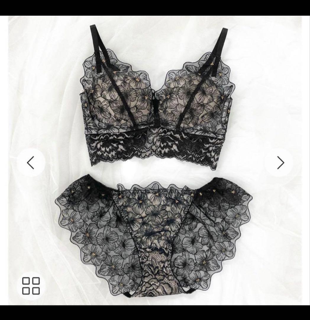 Feliture 花束スフレブラ 黒　シャンパンモカセットＬサイズ