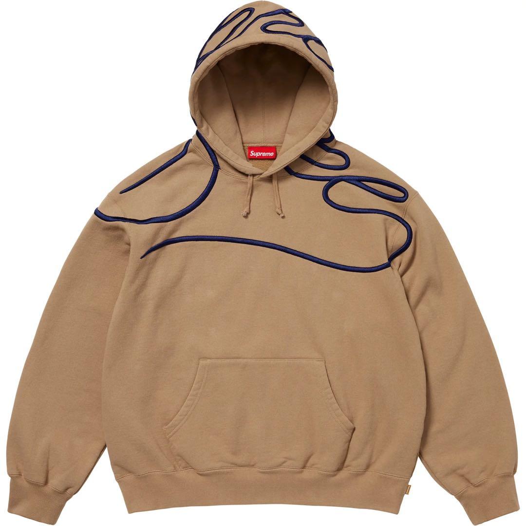トップス supreme Shoulder ScriptHoodedSweatshirt