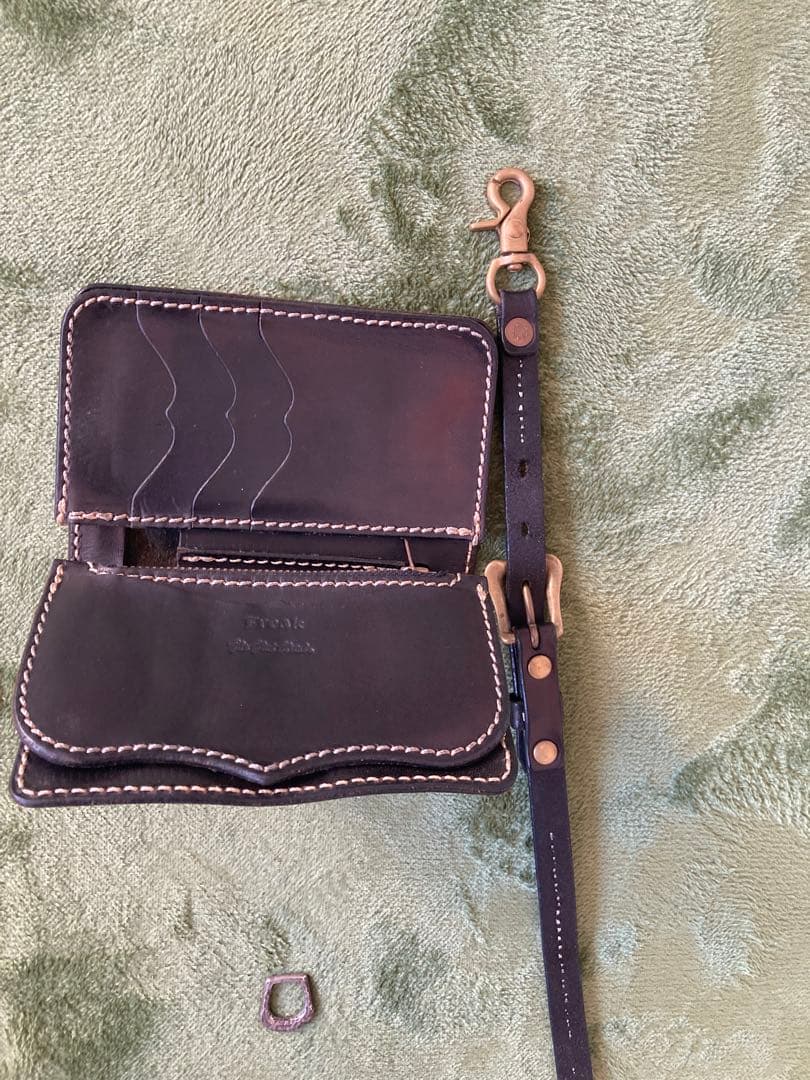 フラットヘッドウォレット　ウォレットロープセット。