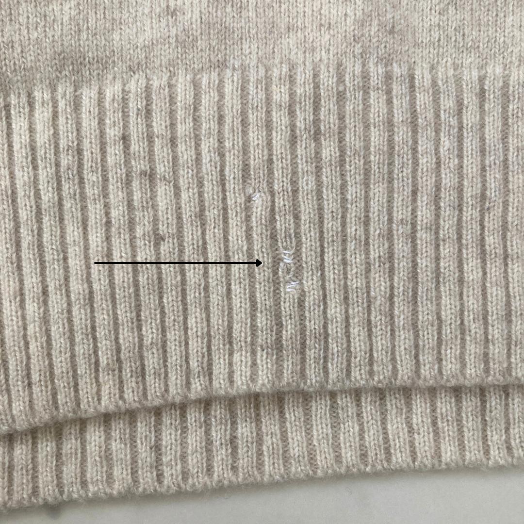 マーガレットハウエル ウールカシミヤ襟付きニット M ベージュ - メルカリ