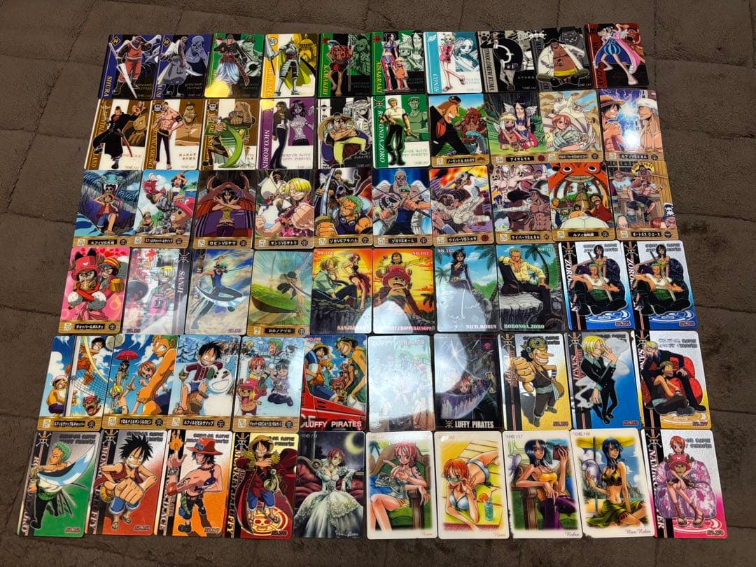 ワンピース カードグミ 60枚 まとめ売り ナミ ロビン ルフィ ゾロ エース