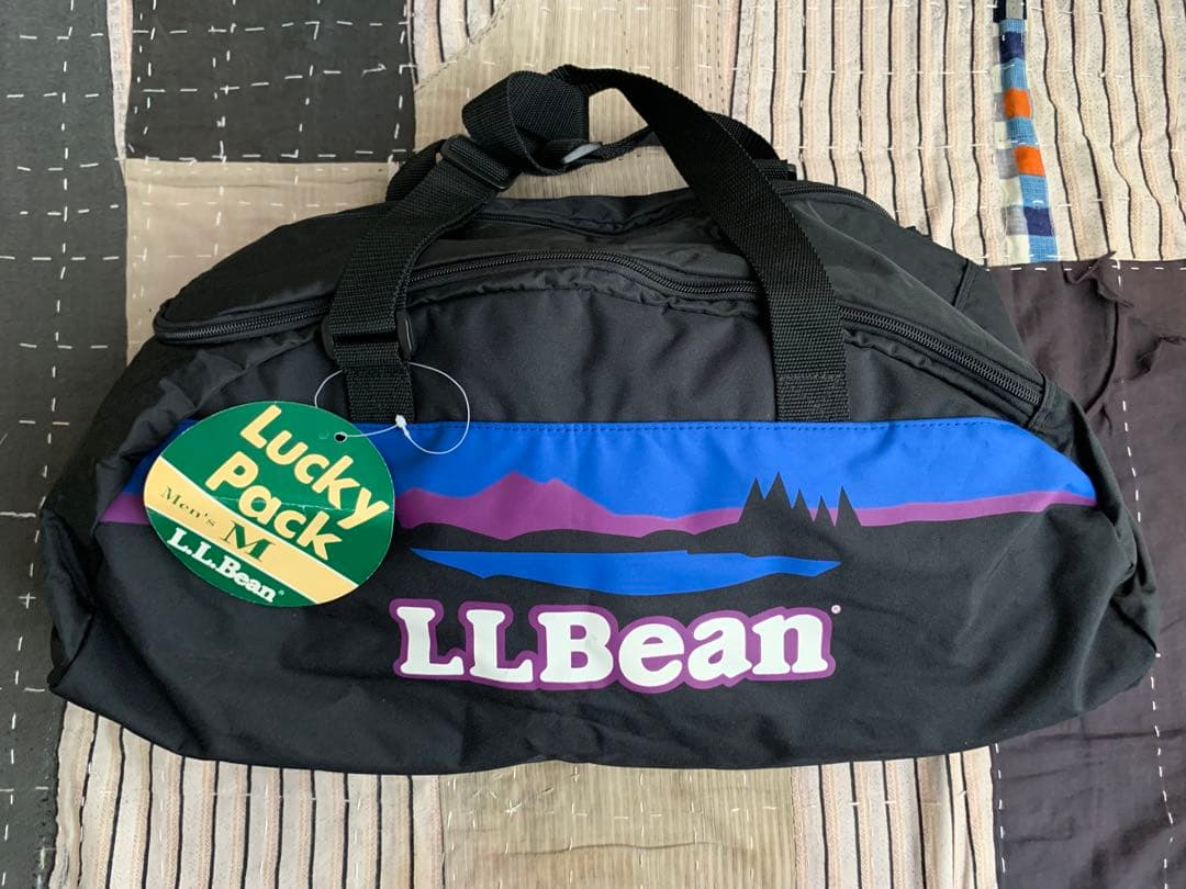 NOS 90s llbean ボストンバッグ エルエルビーン デッドストック USED) 90s LL BEAN ロゴ ナイロン ボストンバッグ(Black) 中古
