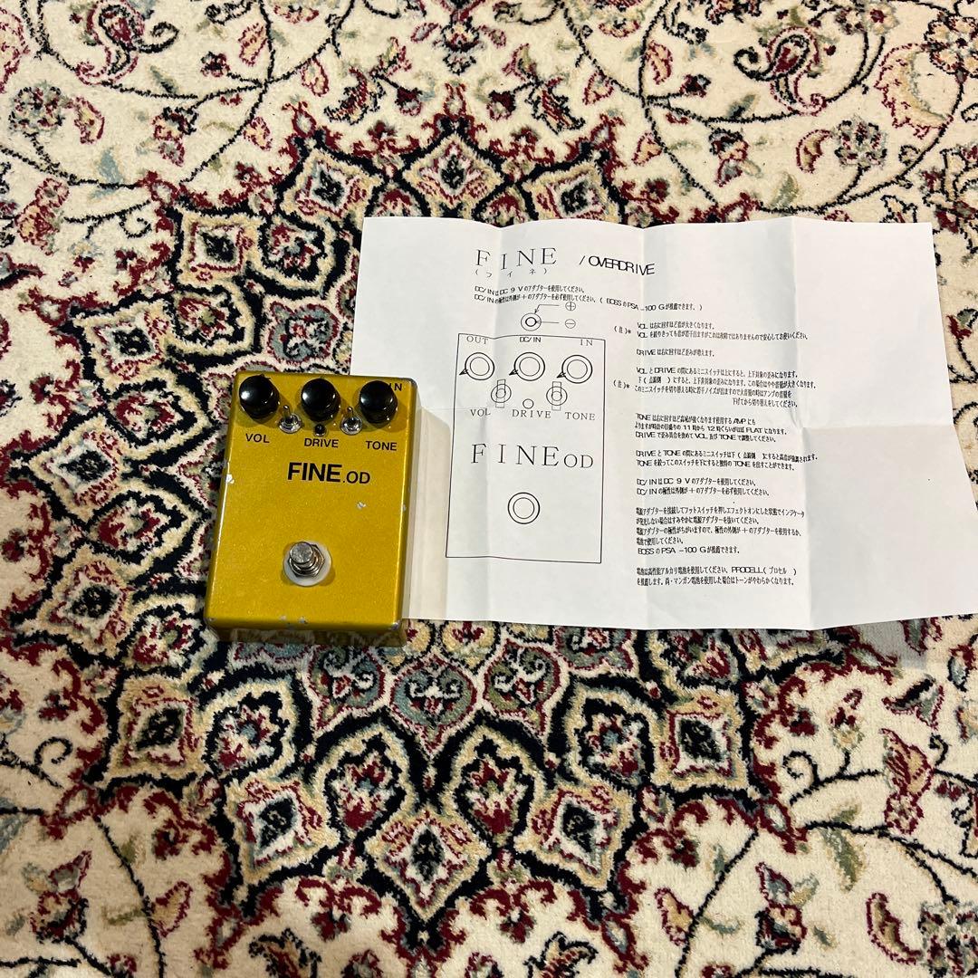 【説明書付】FINE.OD オーバードライブペダル　エフェクター