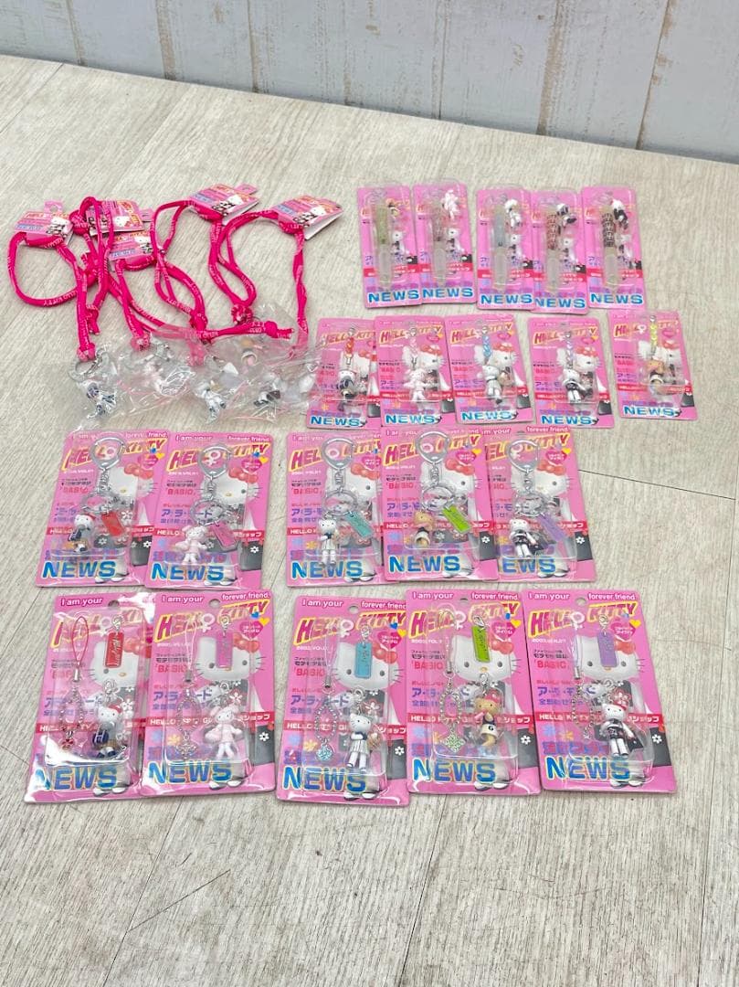 ハローキティ 2003年 ラインストーンストラップ 他 5種 コンプリートセット