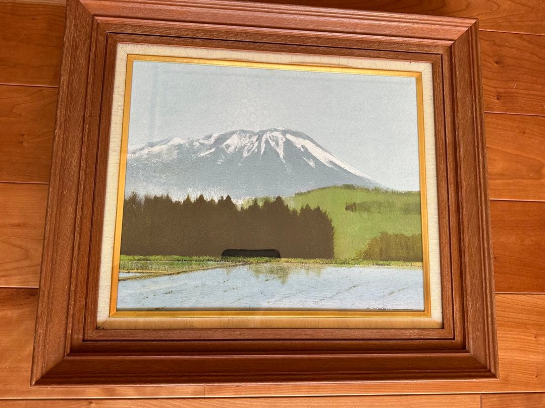 絵画　生田信行　『陽春』