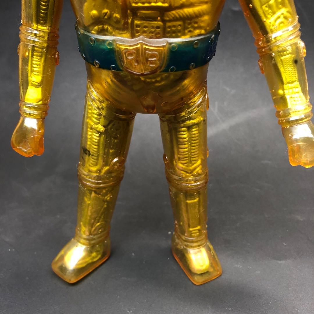 当時物ブルマァク レッドバロン ソフビ 記名あり 昭和レトロ クリアー