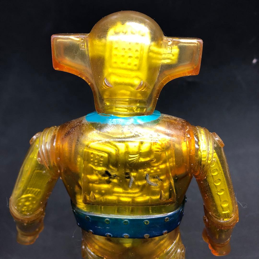 当時物ブルマァク レッドバロン ソフビ 記名あり 昭和レトロ クリアー