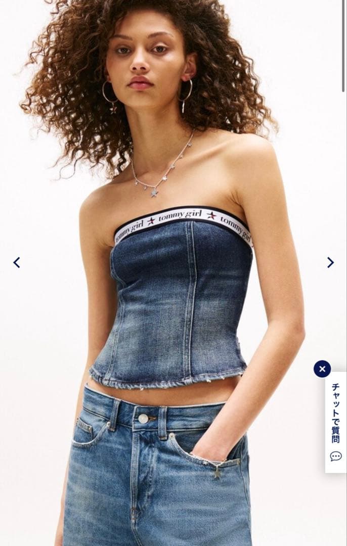 新品未使用  jeans  Girl デニムチューブトップ 楽天市場】デニムチューブトップの通販