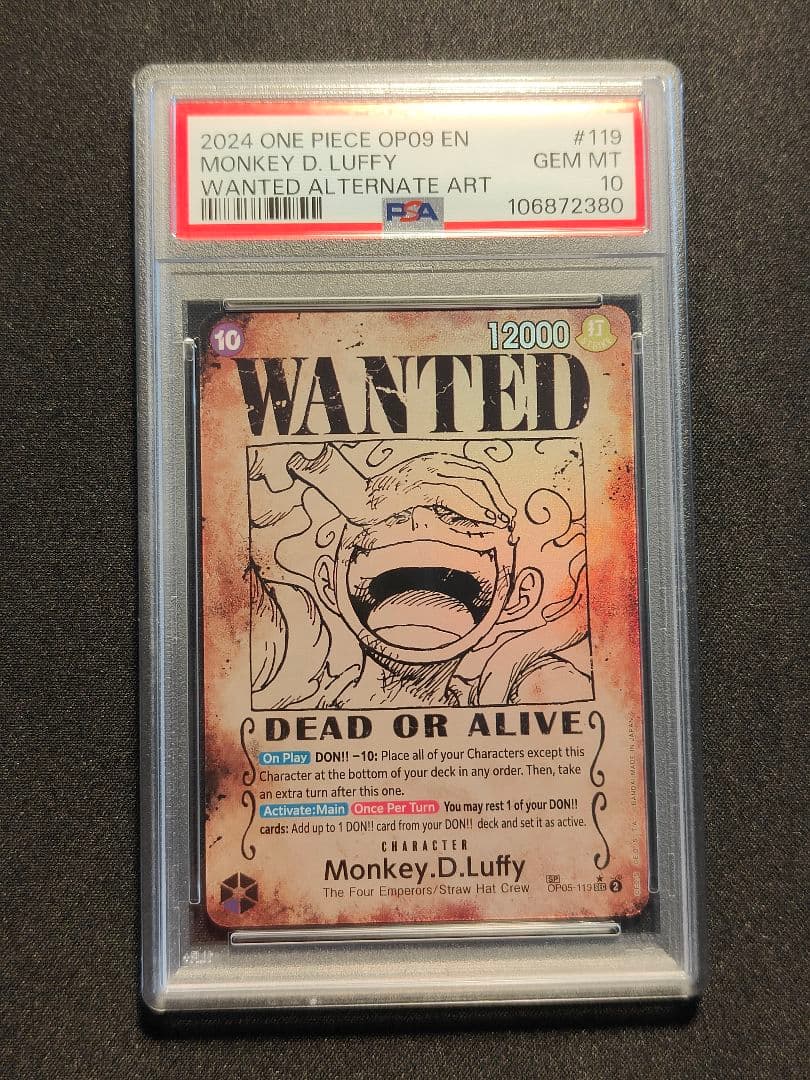 【英語版】モンキー・D・ルフィ　手配書　パラレル　PSA10 PSA10】モンキー・D・ルフィ (パラレル/手配書/OP13) [SP] {OP13-118