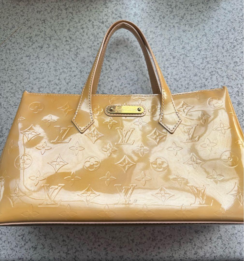 Louis Vuitton ベージュ　 ヴェルニ　ハンドバッグ