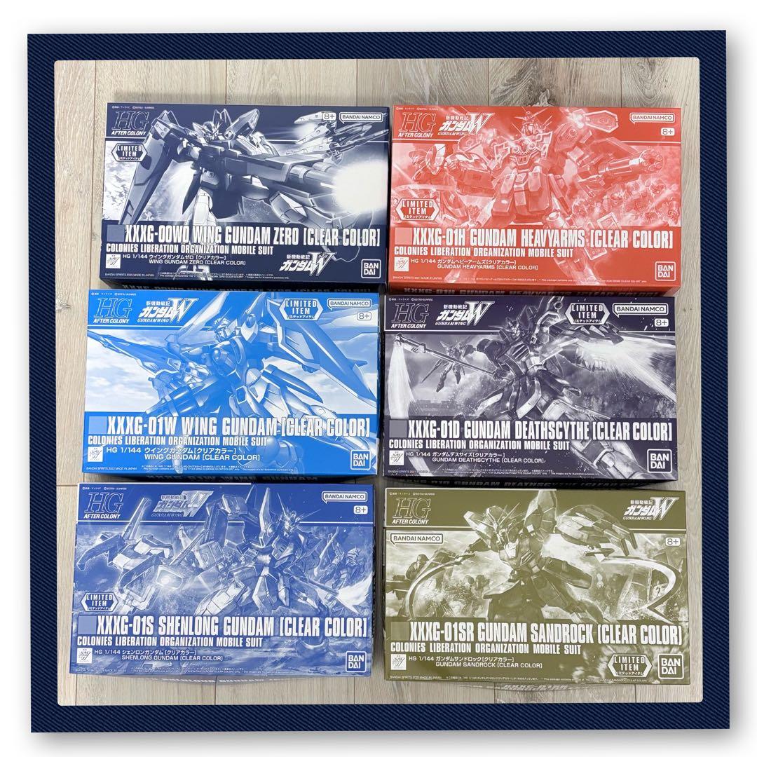 ガンプラ まとめ売り 6点 クリアカラー ウイングゼロ ヘビーアームズ　ほか ガンプラ まとめ売り 6点 クリアカラー ウイングゼロ ヘビーアームズ