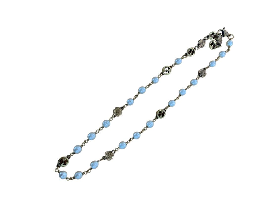 【T&T】GUCCI インターロッキングG フラワー パール ネックレス 楽天市場】グッチ GUCCI インターロッキングG フラワー パール