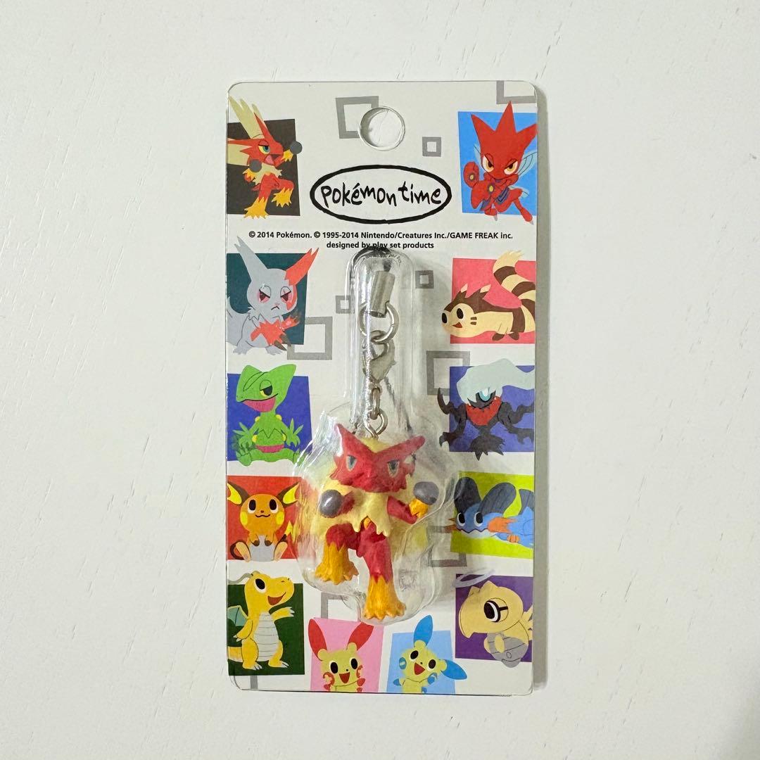【未開封・美品】ストラップ　ポケモンタイム　バシャーモ　pokémon time