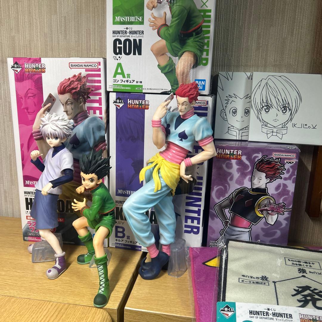 HUNTER×HUNTER 一番くじヒソカ キルア ゴンフィギュア プライズ