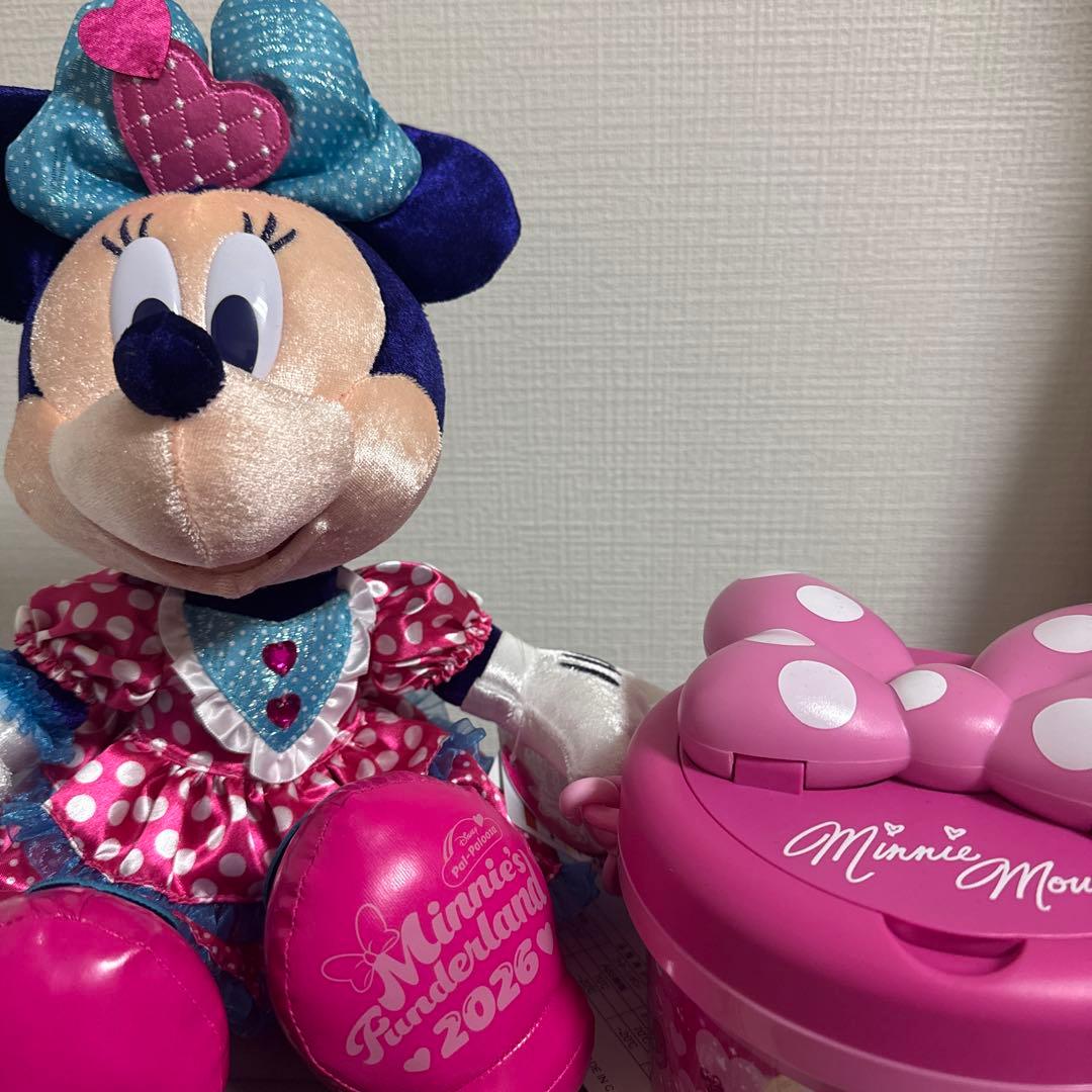 ディズニー ミニー ぬいぐるみ ポップコーンバケット