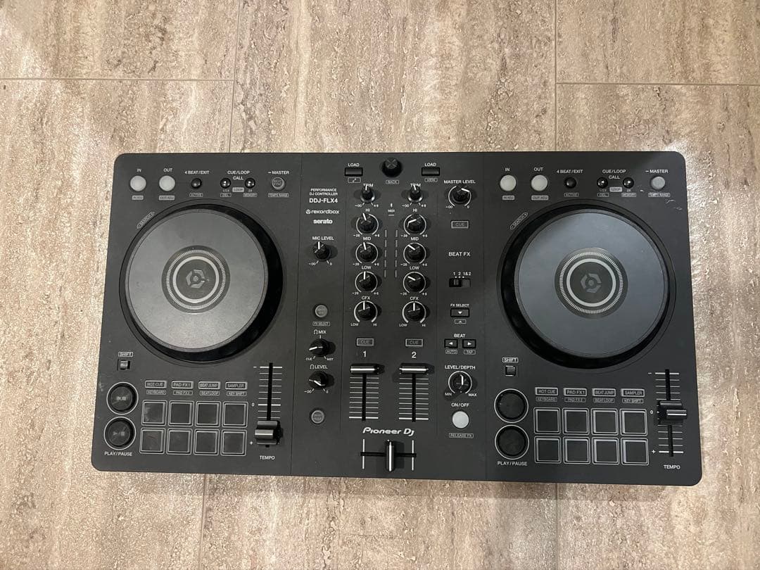 Pioneer DDJ FLX-4 DJコントローラー ブラック 美品 DDJ-FLX4 - マルチアプリ対応2ch DJコントローラー (Black)
