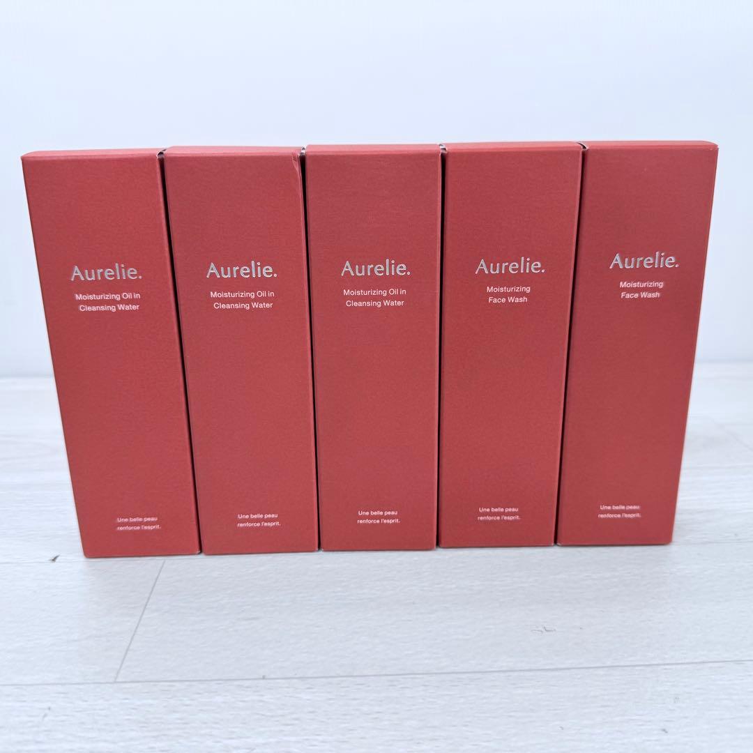 Aurelie（オレリー）クレンジングウォーター＆フェイスウォッシュ 5本セット