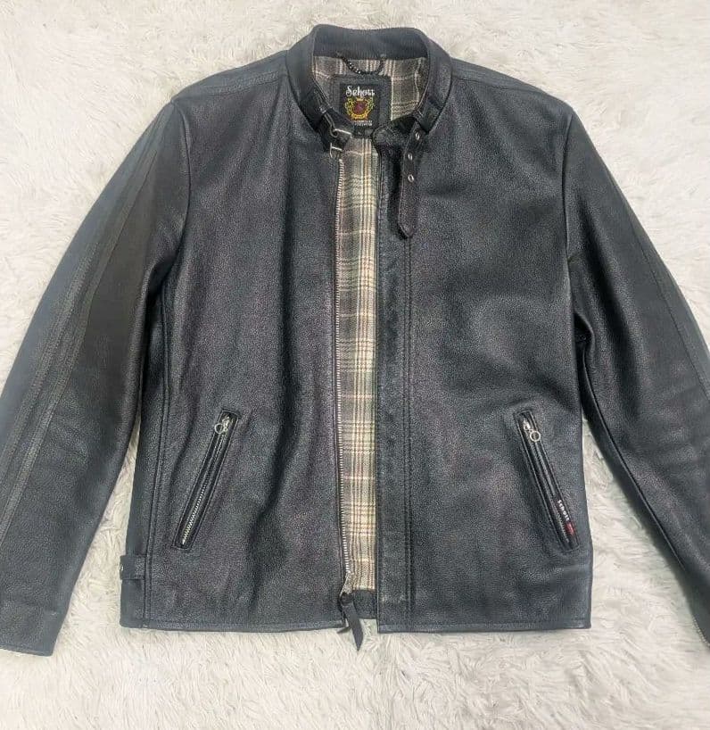 【最終値下げ】Schott レザー シングルライダースジャケット