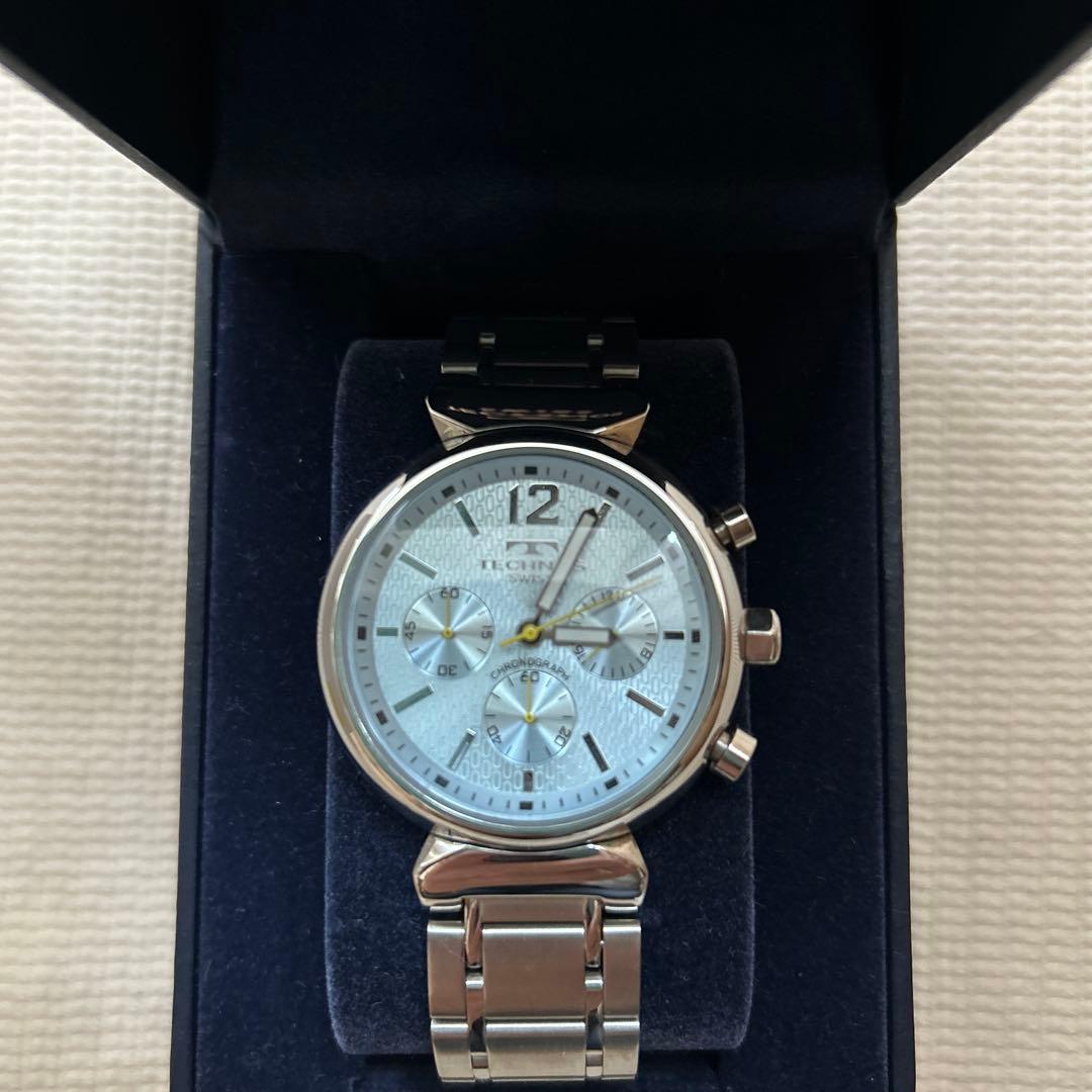 未使用✨️TECHNOS LS6104G シルバー クロノグラフ