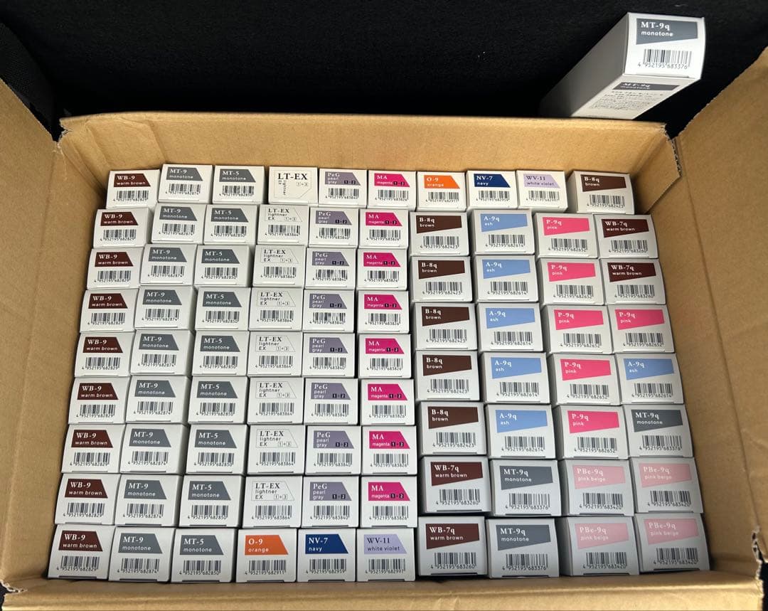 エドルカラー 87本 まとめ売り／未使用・箱つぶれあり／サロン専売品