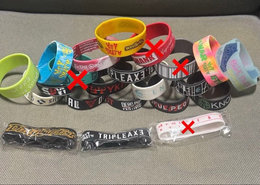 triple axe onakama ラバーバンド　セット 18個 TRIPLE AXE “THE LAST TOUR”】 OFFICIAL MERCH 発表！！ --SPECIAL