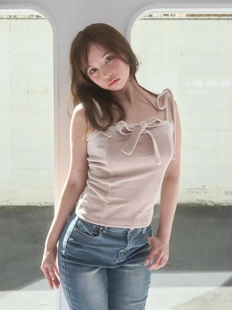 正規品 andmary Jemma ribbon camisole AM1314