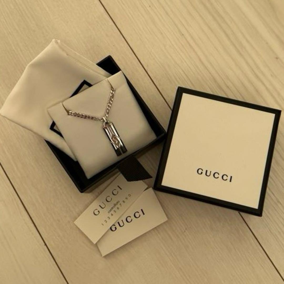 GUCCI シルバー ノットインフィニティー ネックレス GUCCI グッチ ノットインフィニティ ネックレス バー SV925 – キングラム