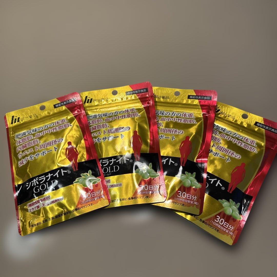 明治薬品 シボラナイト GOLD 90粒　4袋　未開封 Amazon | 明治薬品 シボラナイト GOLD 90粒 30日分+ヘルスパンセット