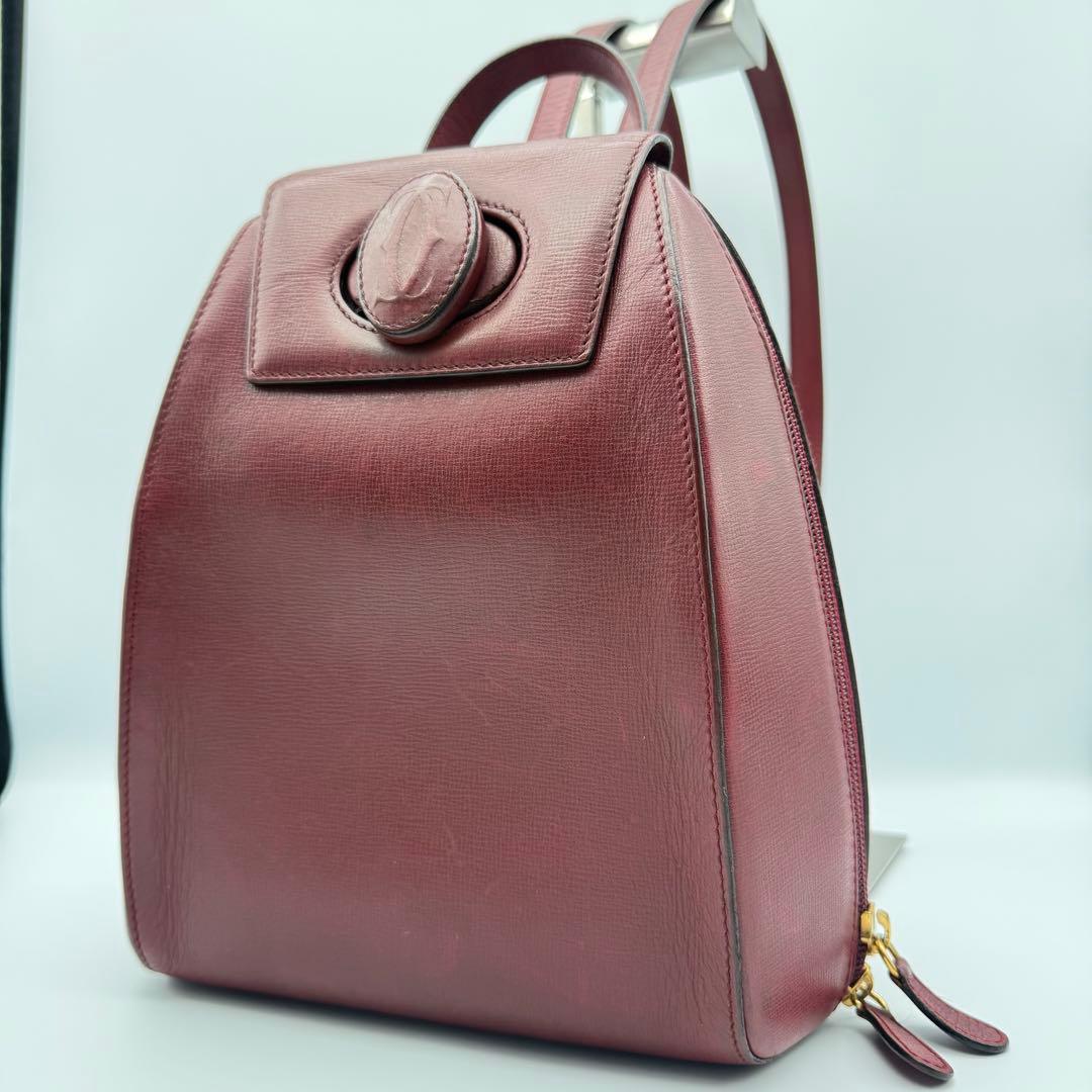 ✨美品✨カルティエ マストライン リュック型 レディース レザー ターンロック