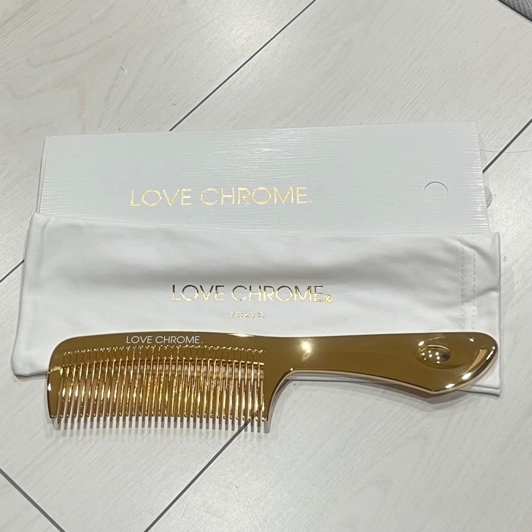 LOVE CHROME ゴールドコーム ケース付き