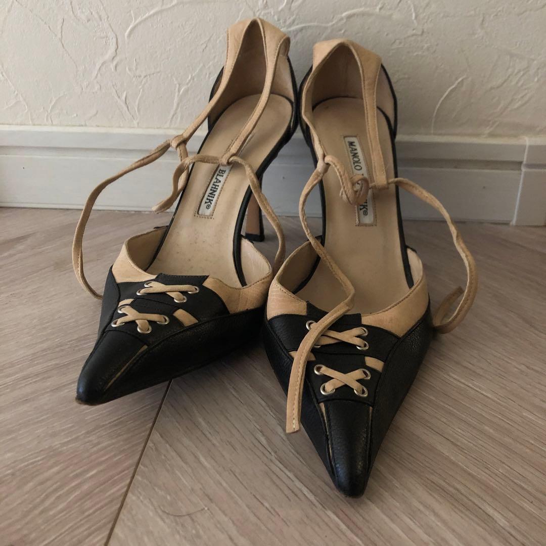 ヒール　マノロブラニク　本革