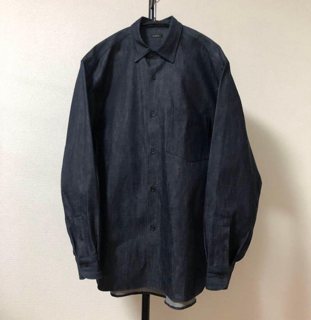 極美品✨23ss COMOLI　デニム コモリシャツ　サイズ2 紺 ys様専用】COMOLI デニムコモリシャツ NAVY ネイビー サイズ2 - メルカリ