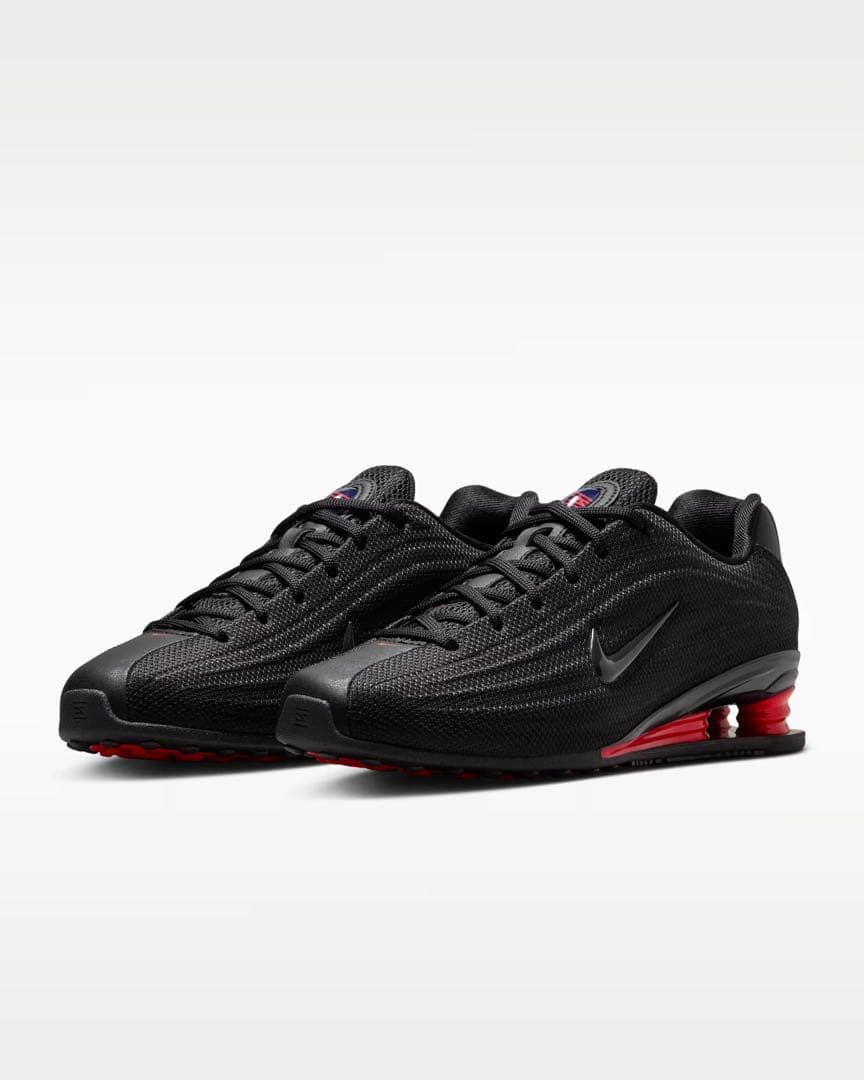靴 nike w shox z black red 27.0
